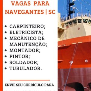 Vagas para Navegantes na Empresa NAVSHIP.