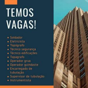 Vagas de Emprego na Empresa Isotec Engenharia.