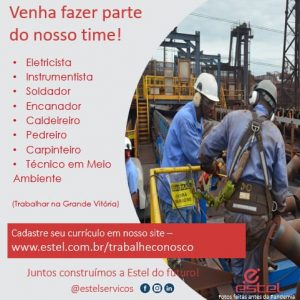 Oportunidades de Emprego para Trabalhar na empresa Estel.