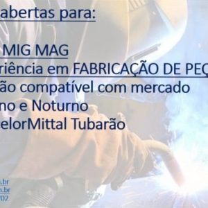 Vitória Industrial: Inscrições abertas para Soldador MIG/MAG