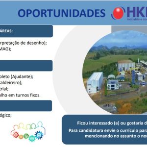 Oportunidades de Trabalho na Empresa KHM Indústria e Comércio